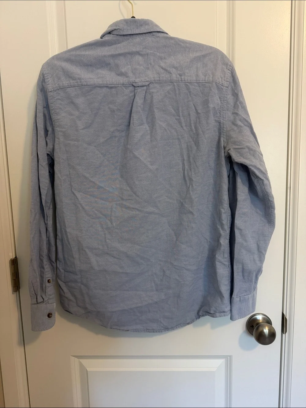 Bass Light Blue Casual Button-Down Oxford Shirt - Picture 3 of 6